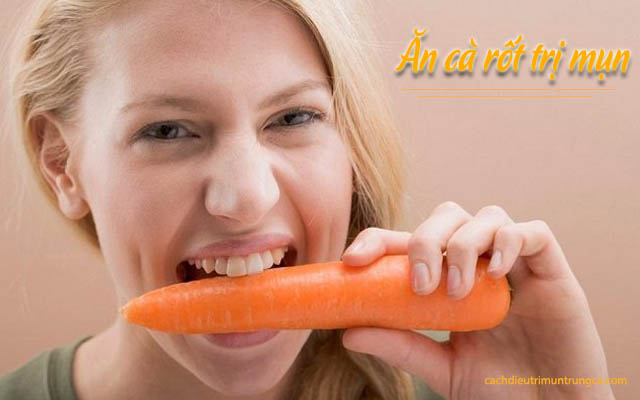 Cách trị mụn bằng cà rốt